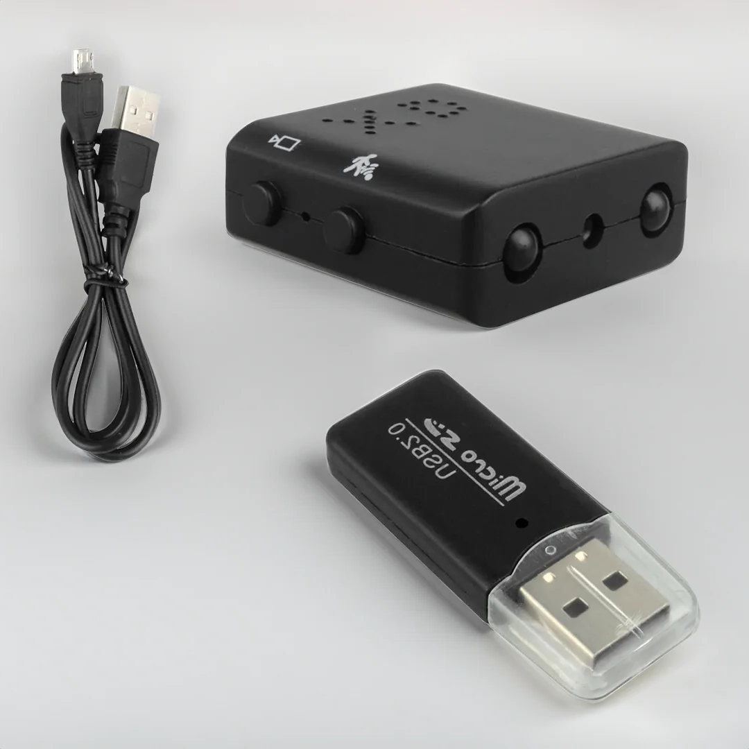 Compact HD Video Camera with Motion Detection and Night Vision
