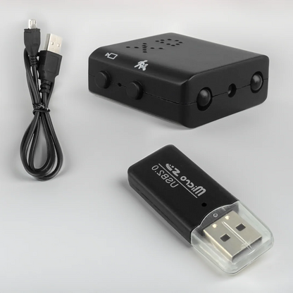 Compact HD Video Camera with Motion Detection and Night Vision