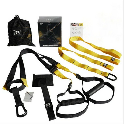 Bodyweight Suspension Trainer with Adjustable Straps and Metal Carabiners, 400lb Capacity