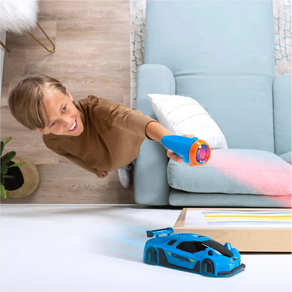 Laser Guided Stunt Car with Wall and Ceiling Climbing, LED Lights