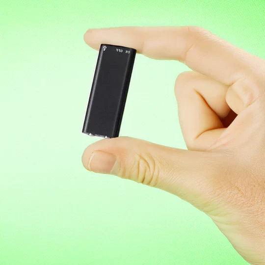 Voice Activated Audio Recorder with Built-in Microphone and Plug-and-Play Operation