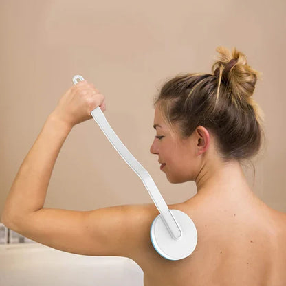 Back Lotion Applicator with Rolling Heads and Extended Handle
