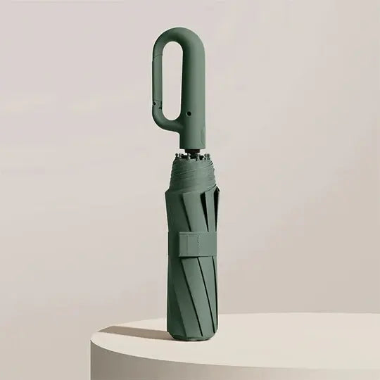 Compact Umbrella with Reinforced Wind-Resistant Frame and One-Touch Open, Carry Sleeve All Vera Mart