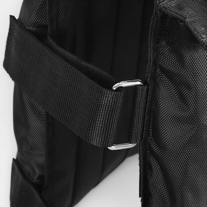 Adjustable Weight Vest with Removable Plates and Buckle Straps, 110 Pound Capacity