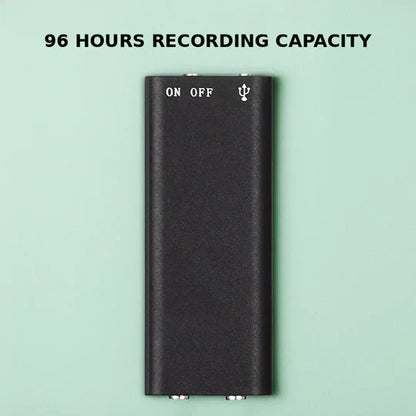 Voice Activated Audio Recorder with Built-in Microphone and Plug-and-Play Operation