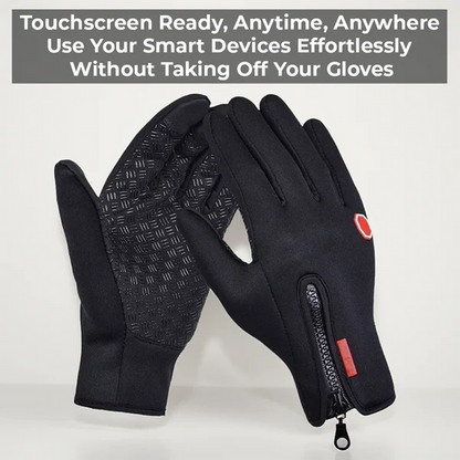 Winter Thermal Gloves with Three-Finger Touchscreen and Grip Palm