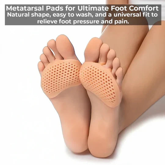 Gel Metatarsal Pads with Ventilated Design and Washable Construction for Men and Women