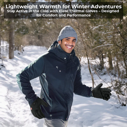 Winter Thermal Gloves with Three-Finger Touchscreen and Grip Palm