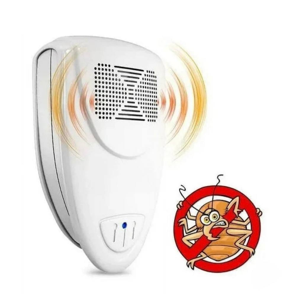 Ultrasonic Bed Bug Repeller with Silent Frequency Waves and Continuous Coverage for Bedrooms