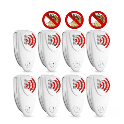 Ultrasonic Bed Bug Repeller with Silent Frequency Waves and Continuous Coverage for Bedrooms