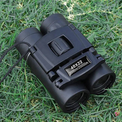 Compact Binoculars 40x22 Optical Zoom with Center Focus Wheel and Adjustable Eyepieces