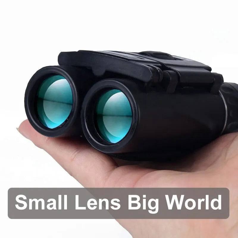 Compact Binoculars 40x22 Optical Zoom with Center Focus Wheel and Adjustable Eyepieces