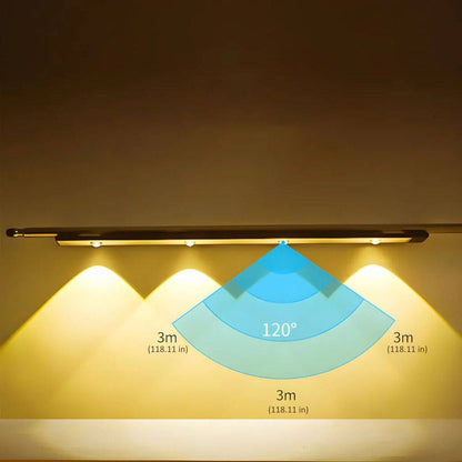 Motion Sensor LED Light Bar with Stepless Dimming and Three Color Temperatures