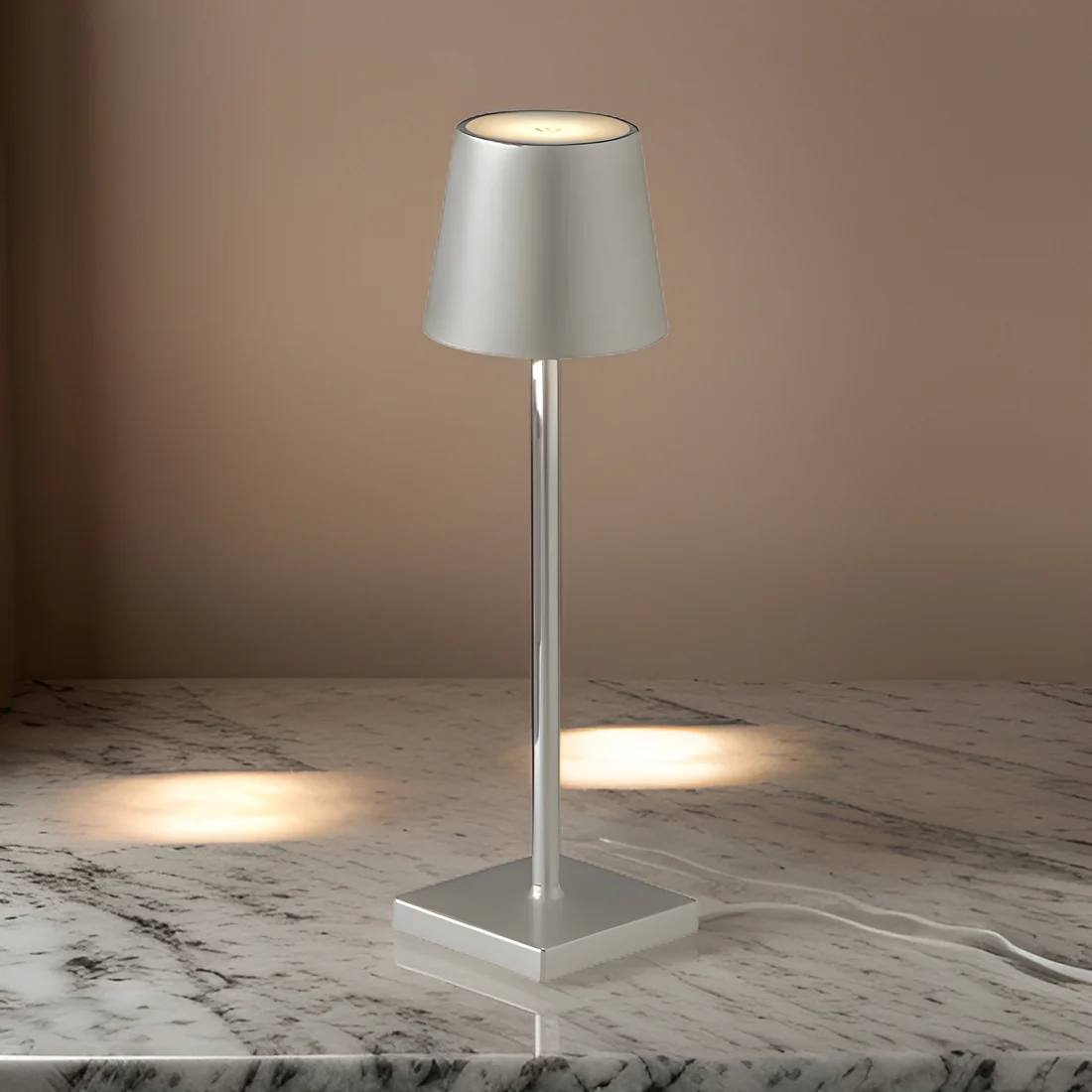 Rechargeable LED Table Lamp with Touch Control and 15-Hour Runtime