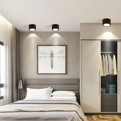 LED Ceiling Spotlight with Rotatable Head and Compact Design