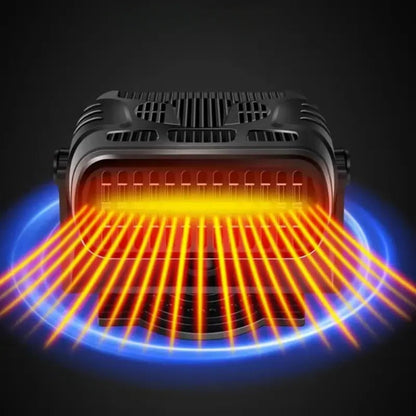 Portable Car Heater with 360 Degree Rotation and Dual Mode Fan for Defrosting
