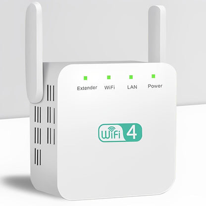 Long Range WiFi Repeater with Wall Penetrating Antenna and Multi-Device Support