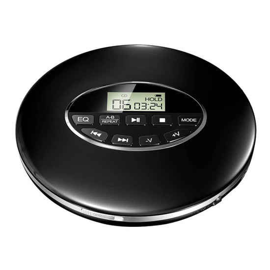 Portable CD Player with Anti-Skip Protection and Five Sound Modes, LCD Display