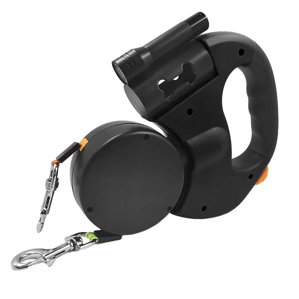 Dual Dog Leash with Rotating Swivel Joint and Padded Handle for Medium-Large Dogs