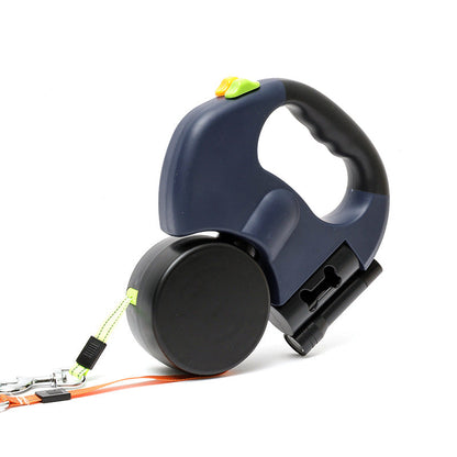 Dual Dog Leash with Rotating Swivel Joint and Padded Handle for Medium-Large Dogs