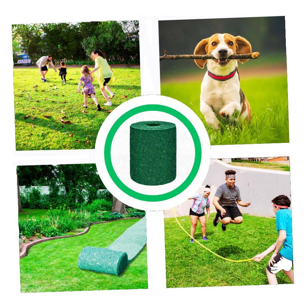 Biodegradable Grass Seed Mat with Embedded Fertilizer and Dual Layer Fabric