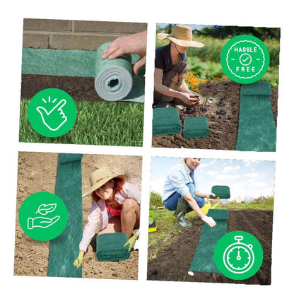 Biodegradable Grass Seed Mat with Embedded Fertilizer and Dual Layer Fabric