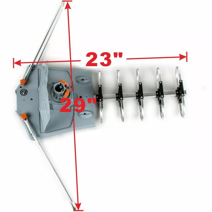 Motorized HD Antenna with 360 Degree Rotation and Wireless Remote Control