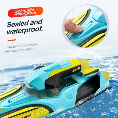 Remote Control Racing Boat with Dual Motors and 100m Range