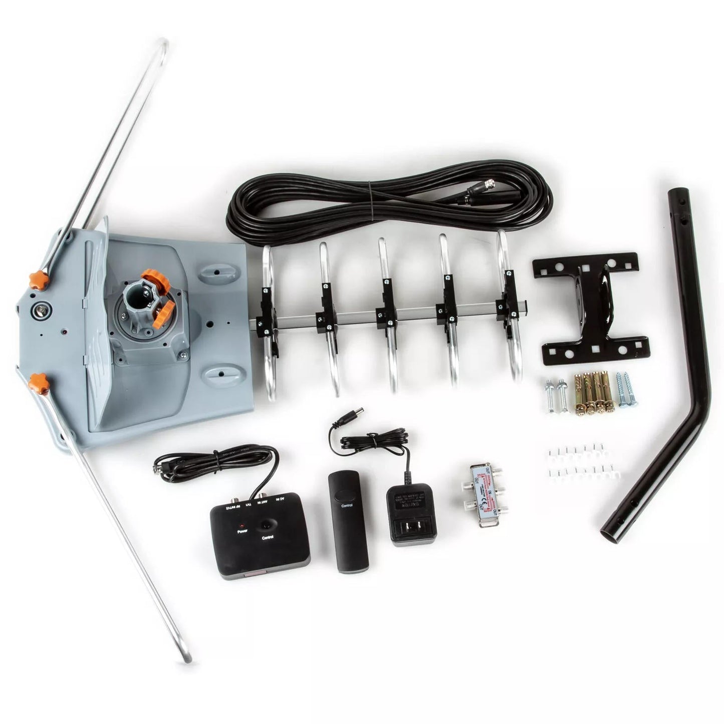 Motorized HD Antenna with 360 Degree Rotation and Wireless Remote Control