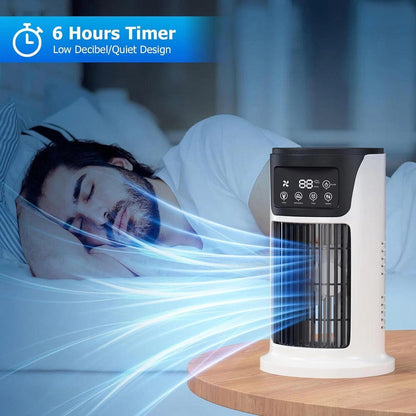 Evaporative Air Cooler with Humidifying Function and Automatic Swing, 8-Hour Runtime All Vera Mart