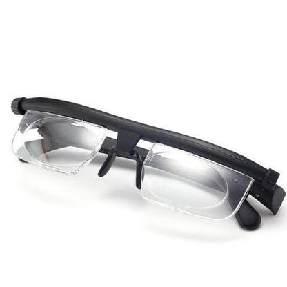 Variable Focus Vision Glasses with Manual Lens Adjustment and Scratch Resistant Coating