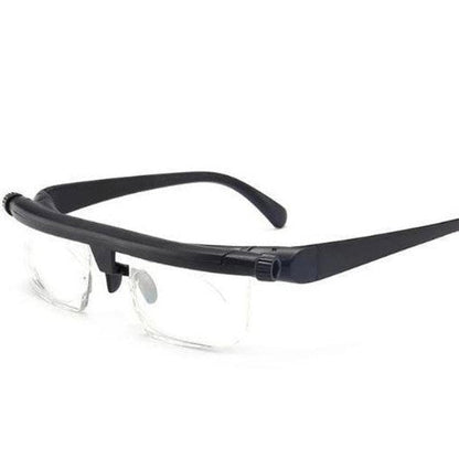 Variable Focus Vision Glasses with Manual Lens Adjustment and Scratch Resistant Coating