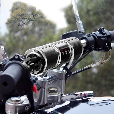 Handlebar Speakers with Bluetooth Streaming and FM Radio, 7W Dual Output