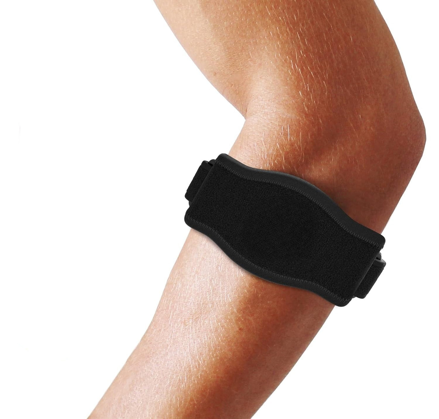 Elbow Compression Brace with Three Adjustable Straps and Moisture Wicking Fabric
