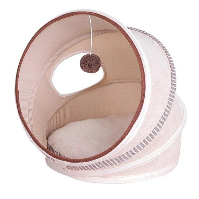Plush Pet Bed for Small Animals with Customizable Design and Shape Retention