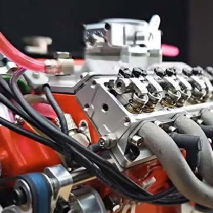 Working V8 Engine Model Kit with Ignition Module and Moving Pistons for RC All Vera Mart