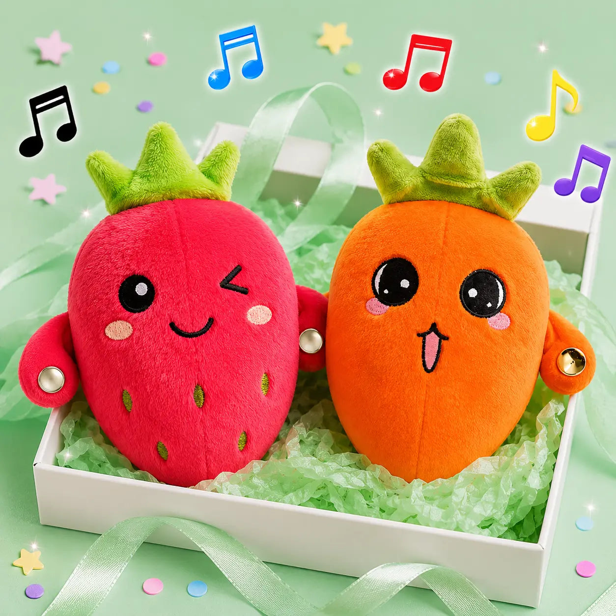 Interactive Parent-Child Plush Toy with Musical Sensory Activities and Shared Play Design