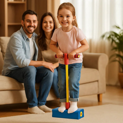 Foam Pogo Jumper with Non-Slip Footpad and Handle for Kids Indoor Outdoor Play
