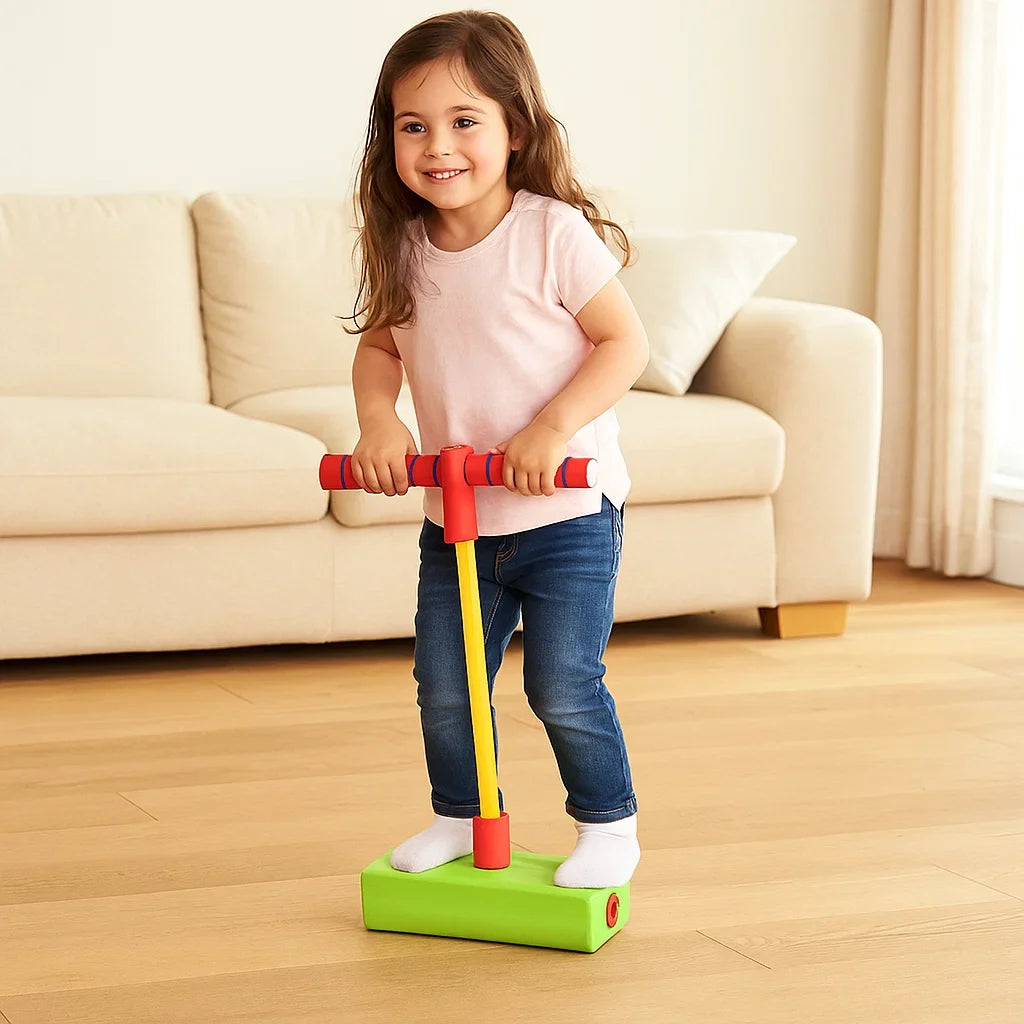 Foam Pogo Jumper with Non-Slip Footpad and Handle for Kids Indoor Outdoor Play