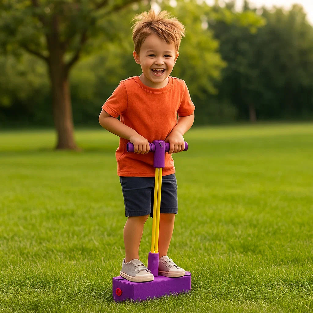 Foam Pogo Jumper with Non-Slip Footpad and Handle for Kids Indoor Outdoor Play