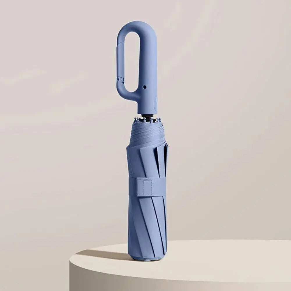 Compact Umbrella with Reinforced Wind-Resistant Frame and One-Touch Open, Carry Sleeve All Vera Mart