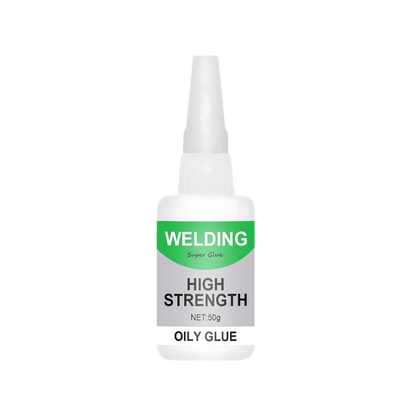Instant Bond Adhesive for Ceramics, Glass, and Metal with Clear Transparent Finish