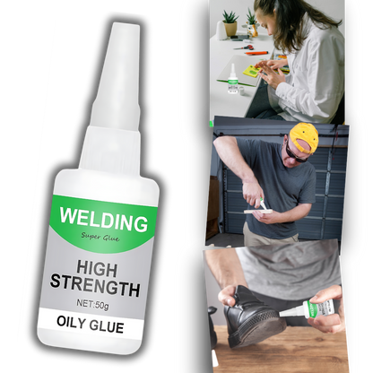 Instant Bond Adhesive for Ceramics, Glass, and Metal with Clear Transparent Finish