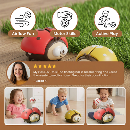 Floating Balloon Toy with Ladybug Design and Single Button Control