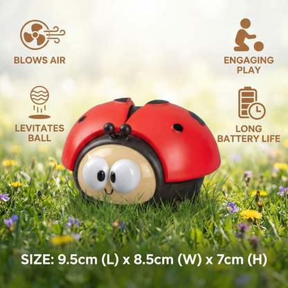 Floating Balloon Toy with Ladybug Design and Single Button Control