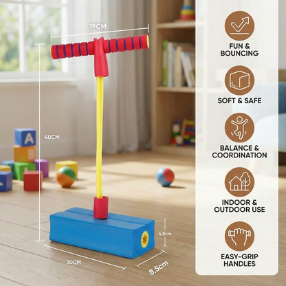 Foam Pogo Jumper with Non-Slip Footpad and Handle for Kids Indoor Outdoor Play