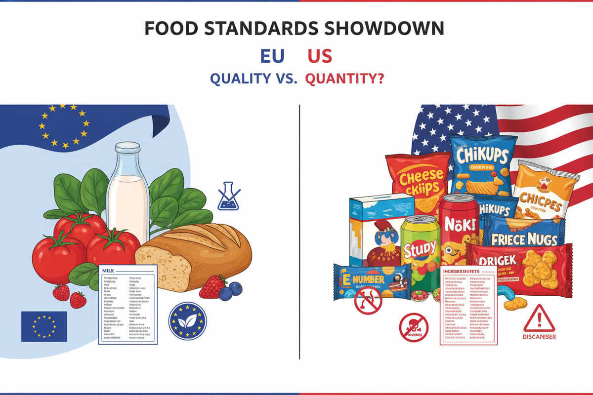 EU vs US food standards comparison