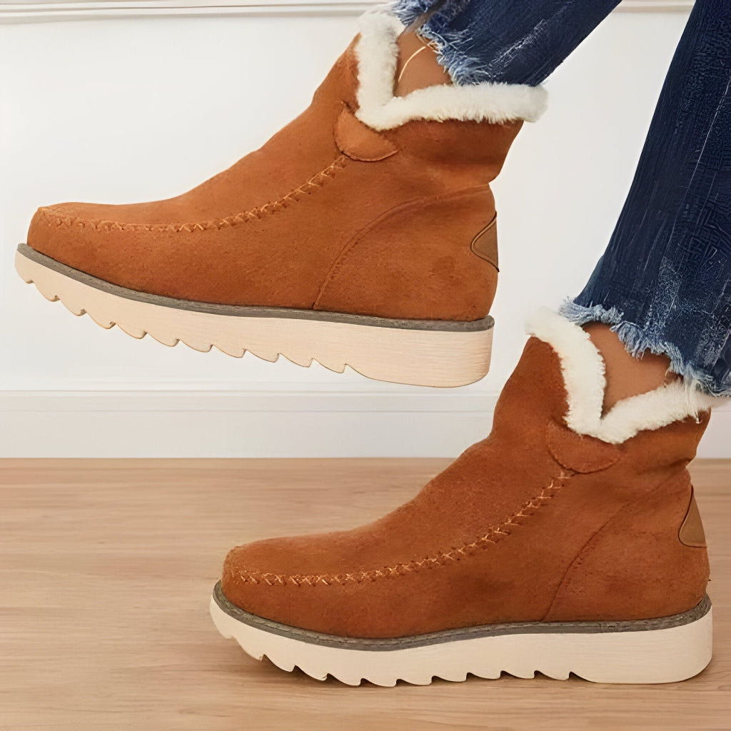 Women's Winter Ankle Slip-on Boots | Lined - Image 3