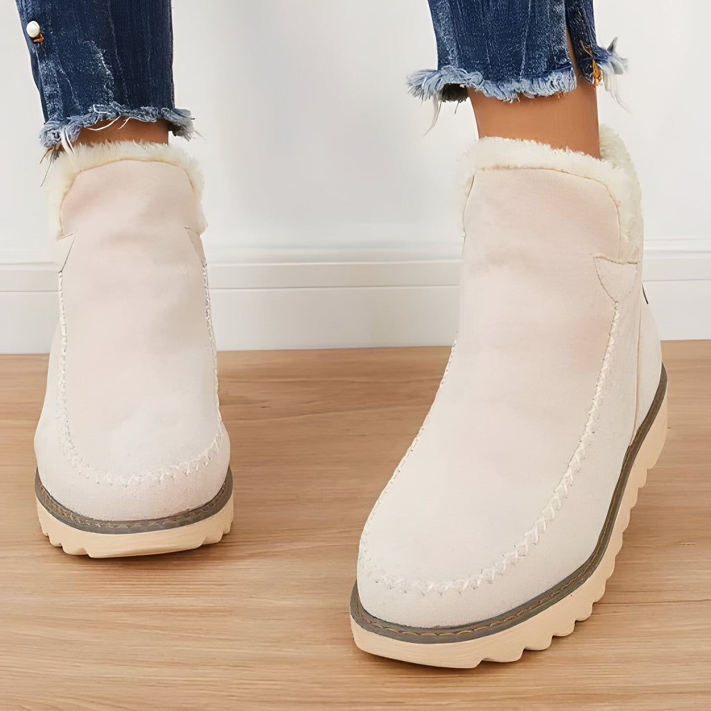 Women's Winter Ankle Slip-on Boots | Lined - Image 5