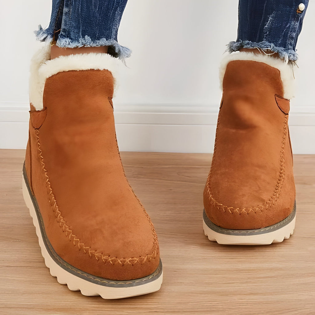 Women's Winter Ankle Slip-on Boots | Lined - Image 6